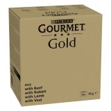 PURINA GOURMET GOLD Mus Mix 4 Gusti - cibo umido per gatti - 96x85g