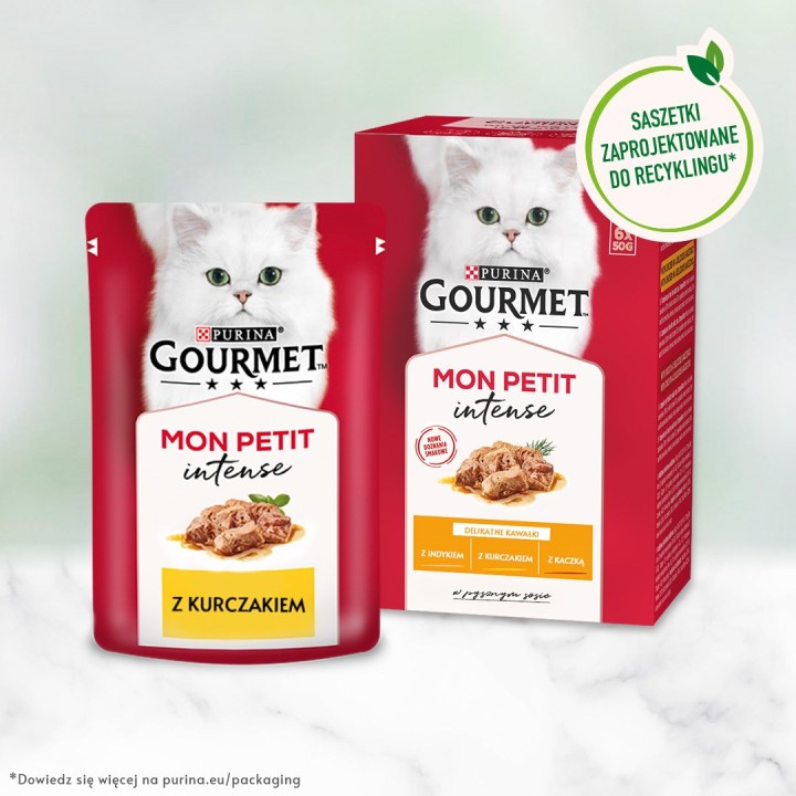 GOURMET Mon Petit Poultry Mix - cibo umido per gatti - 6 x 50 g