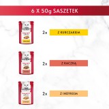 GOURMET Mon Petit Poultry Mix - cibo umido per gatti - 6 x 50 g