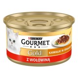 GOURMET Gold Sauce Delight Manzo - cibo umido per gatti - 85 g