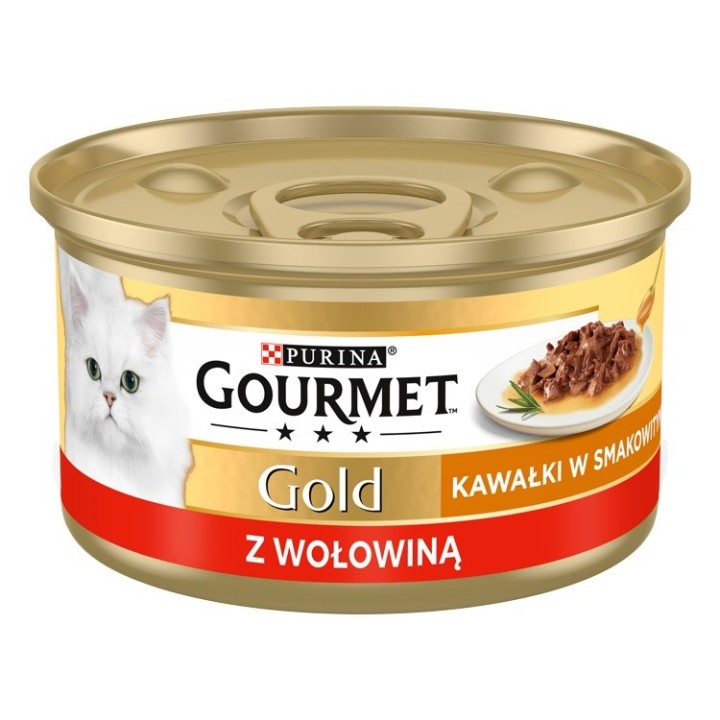 GOURMET Gold Sauce Delight Manzo - cibo umido per gatti - 85 g