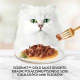GOURMET Gold Sauce Delight Manzo - cibo umido per gatti - 85 g