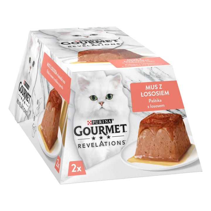 PURINA Gourmet Revelations Salmone - cibo umido per gatti - 2x57 g