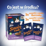 PURINA Felix Sauce Time - cibo umido per gatti - 6x40g