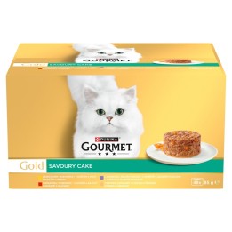 PURINA Gourmet Gold Tortino saporito - cibo umido per gatti - 48x85g