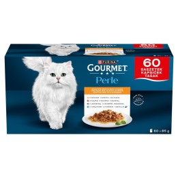 PURINA Gourmet Perle Mini filetti in salsa - cibo umido per gatti - 60x85g