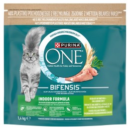 PURINA One Bifensis Indoor Ricco di tacchino - cibo secco per gatti - 1 4kg