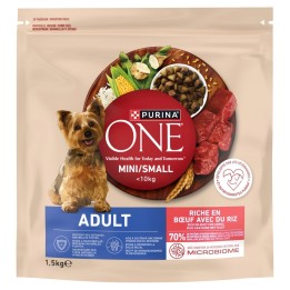 PURINA One Sensitive Mini/Small Ricco di manzo con riso - cibo secco per cani - 1 5kg