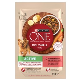 PURINA One Mini/Small Active Manzo - cibo umido per cani - 85g