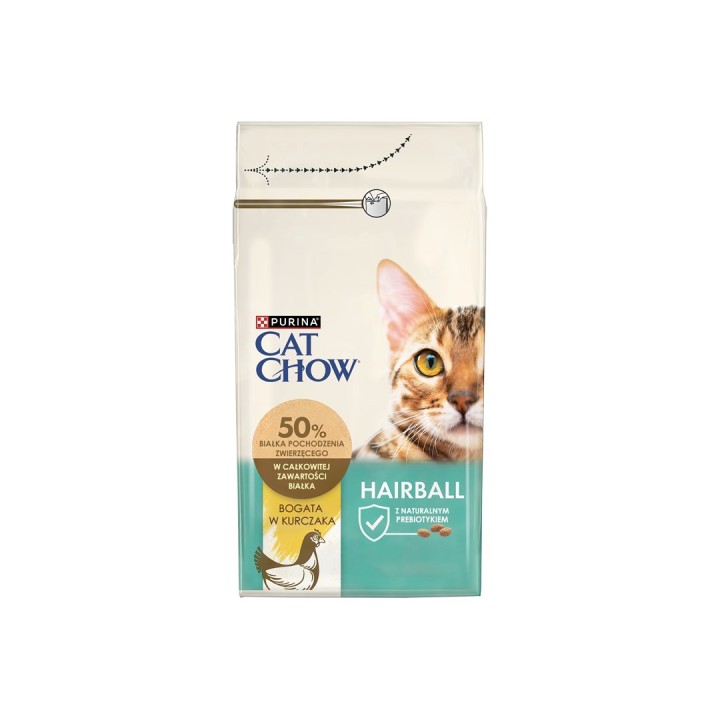 Purina CAT CHOW HAIRBALL CONTROLL cibo secco per gatti 1.5 kg Adult Pollo