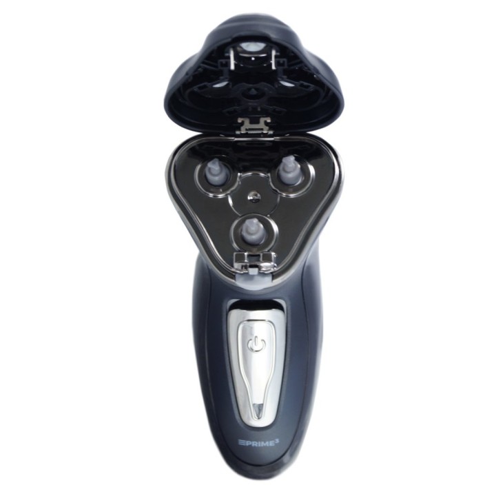 PRIME3 SRS11 Rasoio da uomo Rasoio rotante Trimmer nero argento