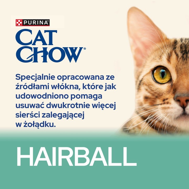 Purina CAT CHOW HAIRBALL CONTROLL cibo secco per gatti 1.5 kg Adult Pollo