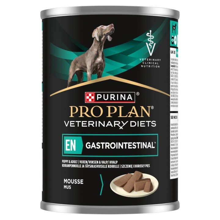 PURINA Pro Plan Veterinary Diets Canine Mousse EN Gastrointestinal - cibo umido per cani - 400g