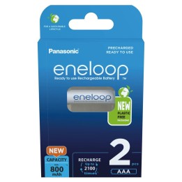 Batterie ricaricabili PANASONIC ENELOOP AAA 800 mAh 2 szt (BK-4MCDE/2CP)