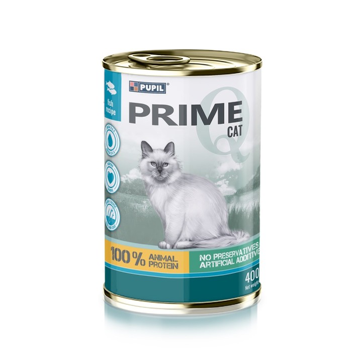 PUPIL Prime Ricco di salmone con trota - cibo umido per gatti - 400g