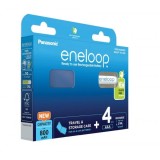 Batterie ricaricabili PANASONIC ENELOOP AAA 800 mAh 4 szt + case (BK-4MCDE/4CP+CASE)