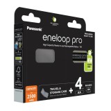 Batterie ricaricabili PANASONIC ENELOOP PRO AA 2500 mAh 4 szt + case (BK-3HCDE/4CP+CASE)