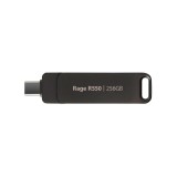 Chiavetta PATRIOT Rage R550 256GB 100 MB/S USB A+C design girevole (PE256GR550DSAD) nero