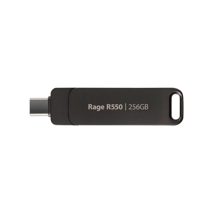 Chiavetta PATRIOT Rage R550 256GB 100 MB/S USB A+C design girevole (PE256GR550DSAD) nero
