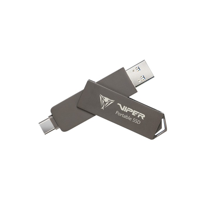 SSD portatile esterno Patriot Viper PVP30 Duo compatto 1TB 1000MB/s USB A+C 3.2 Gen2 (PVP301TB28UDG)
