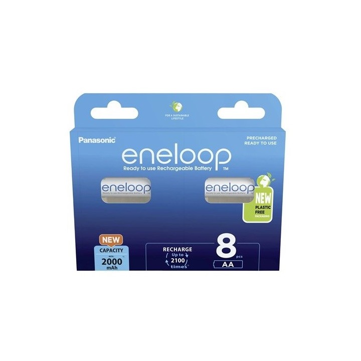 Batterie ricaricabili PANASONIC ENELOOP AA 2000 mAh 8 szt (BK-3MCDE/8HH)
