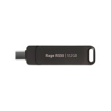 Chiavetta PATRIOT Rage R550 512GB 100 MB/S USB A+C design girevole (PE512GR550DSAD) nero