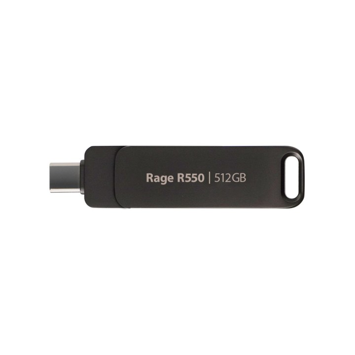 Chiavetta PATRIOT Rage R550 512GB 100 MB/S USB A+C design girevole (PE512GR550DSAD) nero