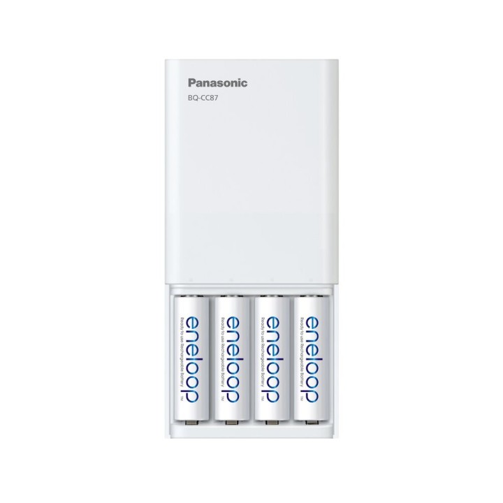 Caricabatterie USB PANASONIC Eneloop Smartplus BQ-CC87 + 4x AA 2000 mAh (K-KJ87MCD40USB)