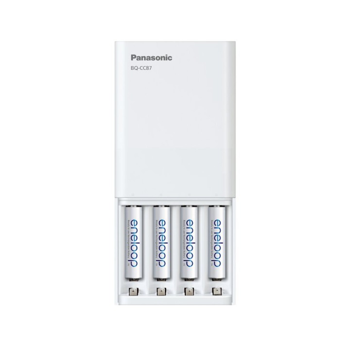Caricabatterie USB PANASONIC Eneloop Smartplus BQ-CC87 + 4x AA 2000 mAh (K-KJ87MCD40USB)