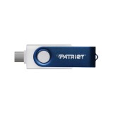 Patriot Memory 64GB Xporter X550 USB chiavetta flash doppia USB A+C (PS64GX550AAD) bianco blu