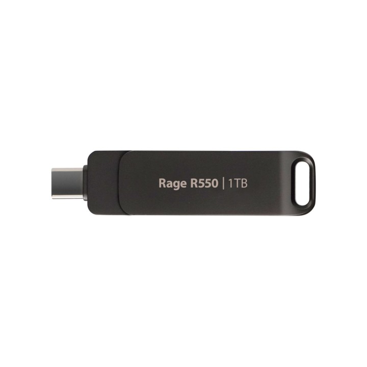 Chiavetta PATRIOT Rage R550 1TB 100 MB/S USB A+C design girevole (PE1TR550DSAD) nero