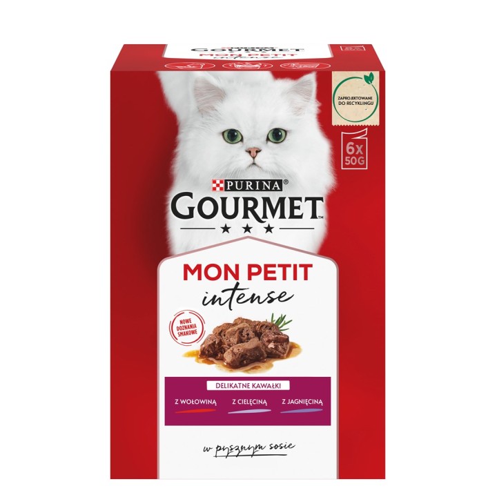 GOURMET Mon Petit Meat Mix - cibo umido per gatti - 6 x 50 g