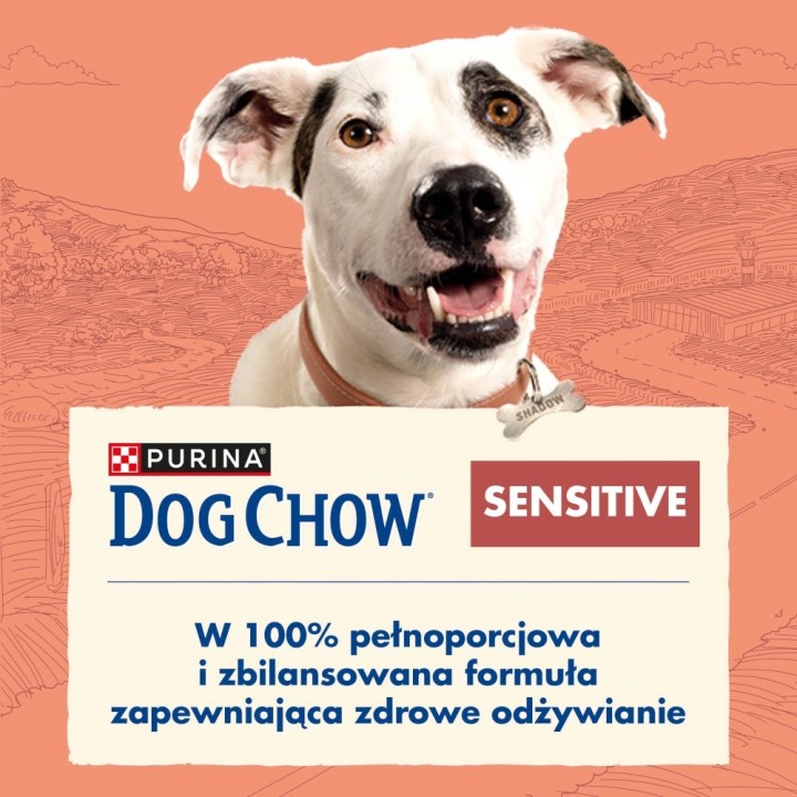 PURINA Dog Chow Sensitive Salmone - cibo secco per cani - 14 + 2 5kg