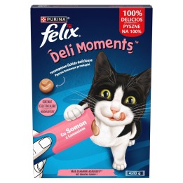 PURINA Felix Deli Moments Salmone - snack per gatti - 4x10g