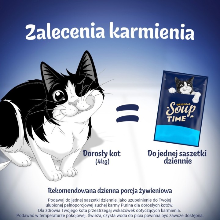 PURINA Felix Original Soup Time Box Pesce - cibo umido per gatti - 6x48g