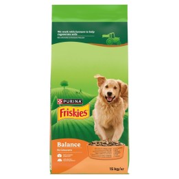 PURINA Friskies Balance Pollo con manzo e verdure - cibo secco per cani - 15kg