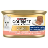 PURINA Gourmet Gold Mousse con salmone - cibo umido per gatti - 85g