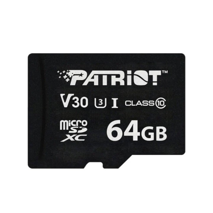 Patriot VX Serie 64GB MicroSDXC V30 Classe 10 UHS-I U3 4K UHD scheda di memoria PSF64GVX31MCX