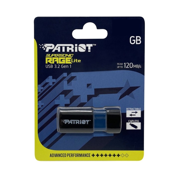 Patriot Memory Supersonic Rage Lite USB pen drive 32 GB USB Type-A 3.2 Gen 1 (3.1 Gen 1) nero blu