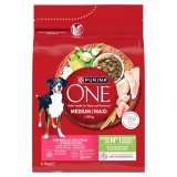 PURINA One Adult Medium/Maxi Weight Control/Sterilized Ricco di tacchino con riso - cibo secco per cani - 2 5kg