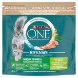 PURINA One Bifensis Indoor Ricco di tacchino - cibo secco per gatti - 750g