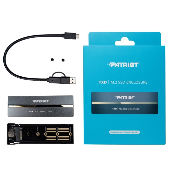 Contenitore SSD PATRIOT MEMORY TXD M.2 NVME 1.3 fino a 8TB (PV810UPNGM) grigio