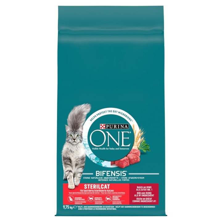 PURINA One Sterilcat Manzo - cibo secco per gatti - 9 75kg
