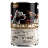 PET REPUBLIC Adult Medium & Small fegato con verdure - cibo umido per cani - 400g