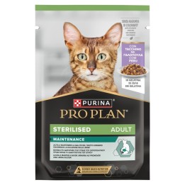 PURINA Pro Plan Sterilised Adult Maintenance Tacchino in gelatina - cibo umido per gatti - 85g