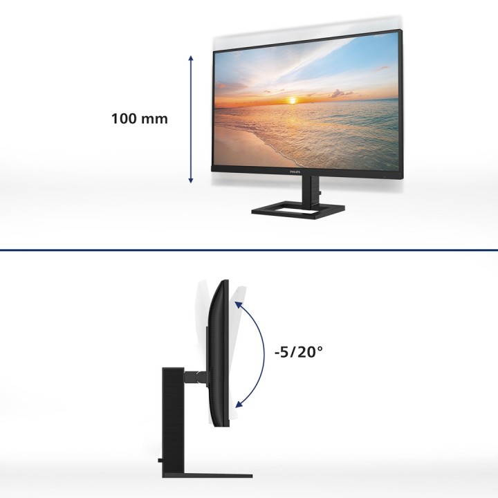 Philips 1000 Monitor per computer serie 24E1N1300AE/00 60.5 cm (23.8 ) 1920 x 1080 pixel Full HD LCD nero