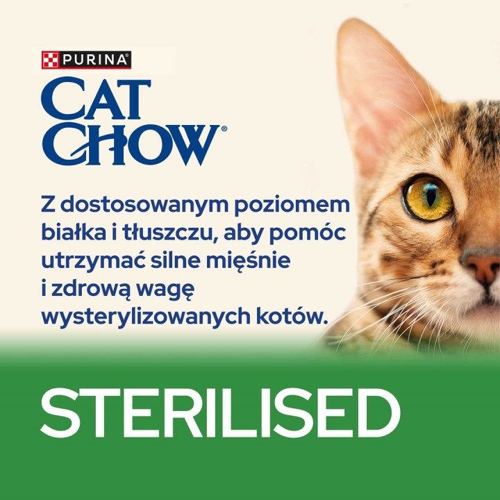 Purina CAT CHOW STERILISED cibo secco per gatti 1.5 kg Adult Pollo