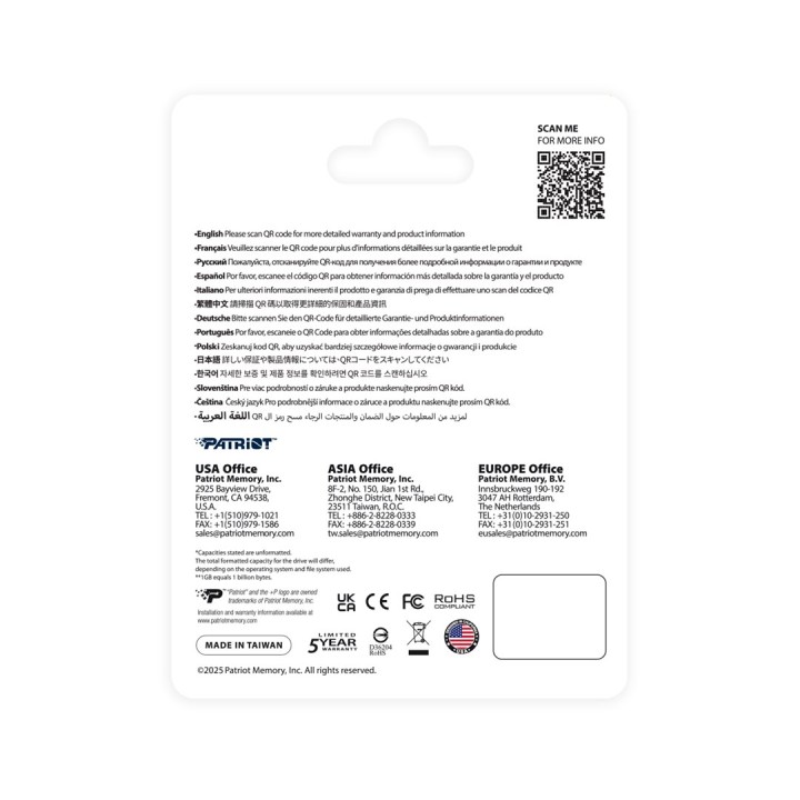 SSD Patriot Viper P410 M.2 PCI-Ex4 NVMe 1.4 2TB 5GB/s (P410P2TBM28H)