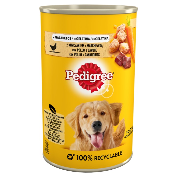 Pedigree con pollo e carote in gelatina 400g