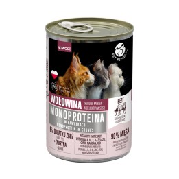 PET REPUBLIC Monoprotein Manzo in salsa - cibo umido per gatti - 400g